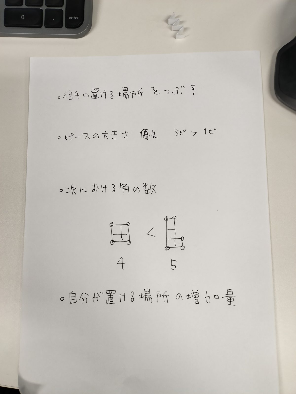 戦略を書き出して詰めてる時のメモ